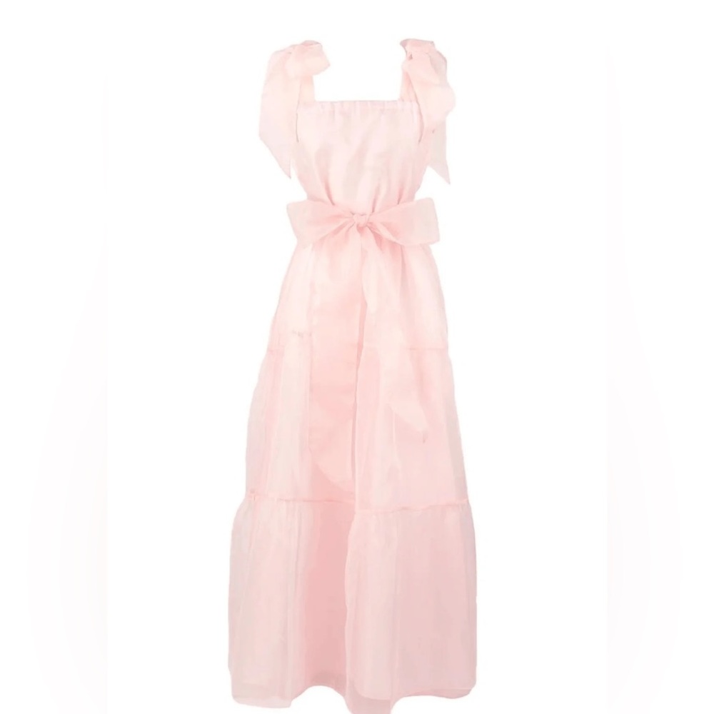 Sue Sartor Annabelle Sundress In Blush Pink Silk … - image 4